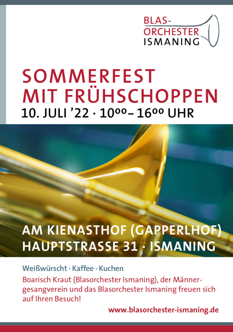 Sommerfest mit Frühschoppen - Blasorchester Ismaning